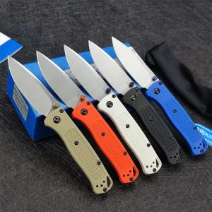 Mini Bugout 533/533BK Tactical BM Folding Knife 2.75" Satin Blade Grivory Handle Pocket Clip Outdoor Defensive EDC Flipper Knife