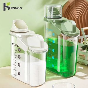 液体洗濯洗剤洗剤ディスペンサーランドリー石鹸貯蔵ボックスランドリーパウダーコンテナ穀物ディスカーランドリールームストレージ洗浄240229