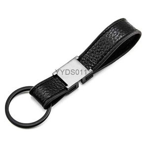 Keychains Fashion Designer Märke Mens Keyring Womens Buckle Keychains Handgjorda läder Män Kvinnor Pendant Gift YY 240303