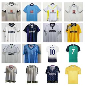 Retro Gascoigne Anderton Sheringham Soccer Jerseys Tottenham 92 94 95 98 06 07 08 09 Spurs Bale Ginola Klinsmann 1990 1992 1993 1994 2008 2009 قمصان كرة القدم القديمة