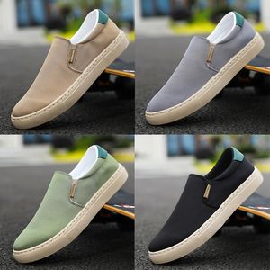 2024 Casual Shoes Jogging Walking Breattable Low Soft Moft Multi Mens tyg Sneaker Outdoor Trainers Gai Gold