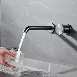 Banyo lavabo muslukları en kaliteli pirinç duvara monte washbowl musluk soğuk su 1 saplı karıştırıcı musluk modern tasarım lavabo