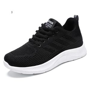Soft sports running shoes with breathable women balck white womans 02041511