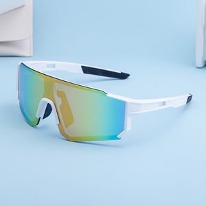 Rider Outdoor Polarized Sunglasses Colors Frame With One-Piece Arc Lenses Sports Glasses