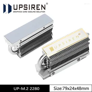 コンピューター冷却UPSIREN 2280 M.2 SSDソリッドステートドライブラジエーターフルエレクトロードリフローAGHPヒートパイプ二重層サーマルパッド