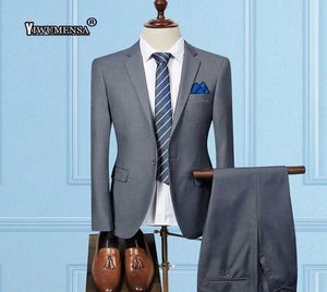 Yiwumensa Ternos Para Hombre Light Grey Wedding Suits for MensカスタムメイドメンズスーツビジネスクラシックマンスーツSlim Fit9423297