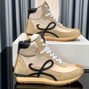 Loeweelies Loewss Lowes 스페인 고가 신발 디자이너 스니커 여성 남성 패션 캐주얼 스니커즈 편안한 Nonslip Sole Top Leather 3546 크기 오리지널 BO