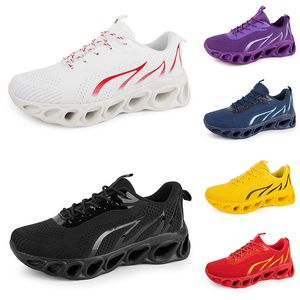 2024 män kvinnor löpskor svart vit röd blå gul neon grå herr tränare sport utomhus atletiska sneakers gai color93