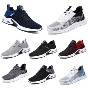 New Men Women Shoes Hiking Running Flat Shoes Soft Sole Black White Red Bule Comfortable Fashion Color Blocking Round Toe 66 GAI GAI TR