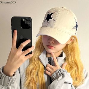 Star Baseball for Men and Women 2024 New Wide Brim Sunscreen Duck Tongue Versatile Face Showing Small Sunshade Hat