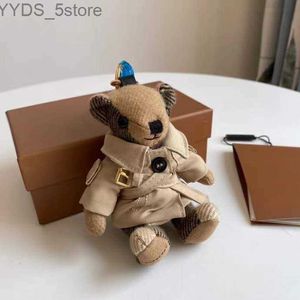 Keychains Lanyards 2022 quality cashmere bear doll design decoration fashion handbag Keychains 240303