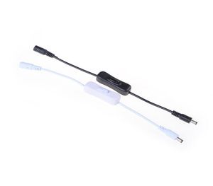 Interruptor de luz dc 12v fêmea macho cabo de alimentação 55x21mm conector dc liga/desliga em linha 304 interruptor 5v 12v 24v para luz de tira led lamp6528094