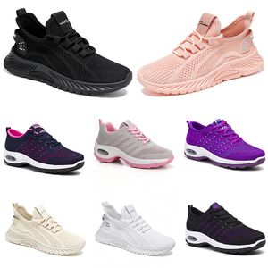 New men women shoes Hiking Running flat Shoes soft sole fashion purple white black comfortable sports Color blocking Q4-1 GAI