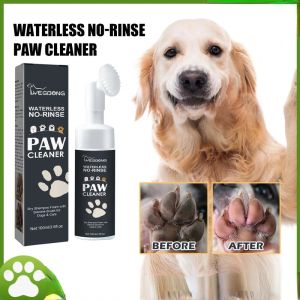 Diapers Dog Paw Cleaner Dog Foot Cleaner Foam Gentle Cat Foot Clean Foam With Foot Cleaner Brush For Cleaning Cat Pet Claw Care Supplies