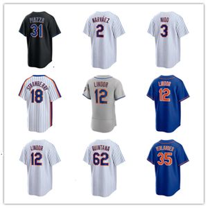 Personalizzato Nuovi uomini donne giovani York METS 62 Jose Quintana 24 Cano 4 Alvarez 43 Jeff Brigham 19 Mark Canha 59 Carrasco 30 Robertson 34 Senga Maglie da baseball