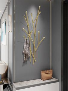 Küche Lagerung Nordic Licht Luxus Eingang Mantel Rack Kreative Badezimmer Wand Hängen Haken Einfache Wohnzimmer Schlafzimmer Aufhänger