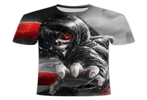 Забавные футболки Футболка Tokyo Ghoul Мужские футболки с кровью Повседневная рубашка Harajuku с принтом Япония Аниме Одежда Косплей Футболка Топы с принтом4601421