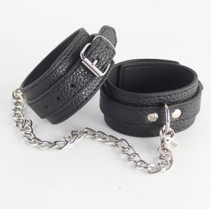 Handcuffs Sex Leather Wrist Cuffs Bondage Gear BDSM Toys Adult Adjustable Hand cuffs Femdom Sex Slave Fetish Bondage Restraints Pr4085403