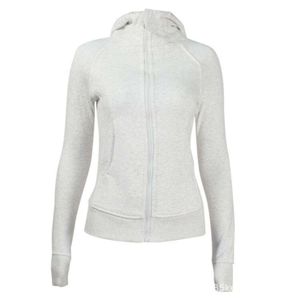 lu align alight autumn yoga outfit Winter Full zip Fleece Jackets with Hood women coatフィットした長袖のスウェットシャツトレーニング