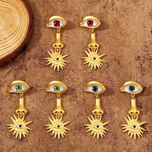 Eyes Sun Like Temperament Versatile Light Design Earrings Jewelry