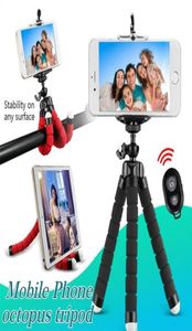 Flexibel bläckfisk stativ mobilhållare med Bluetooth Remote Shutt Universal Stand Bracket för mobiltelefon Bil Portable Camera selfi6747117