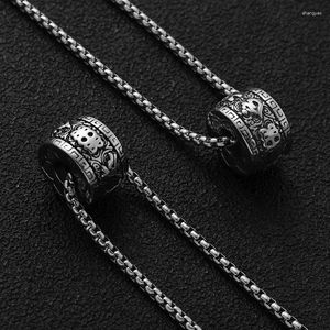 Anhänger Halsketten Vintage Punk Männer Metall Coole Leder Kette Halskette Mode Schmuck Geschenk Großhandel