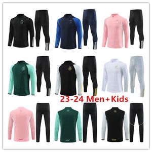 22 /23 /24 Argélia Argélia Mens Kids Football Tracksuit Jersey Kit Set 2023 24 Homens Treinamento Terno Futebol Tracksuits Survetement Pé Chandal Futbol Jaqueta Jogging