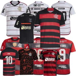 2425Flamengoses Soccer Jerseys 2023 2024 2025 De Arrascaeta E.Ribeiro Gabi B.Henrique David Luiz Diego Pedro Gerson 23 24 25 Hem Away 3rd Football Shirt 4xl