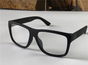 Classic Men Simple Style Optical Glasses Square Black Design Carbon Fiber Frame Transparent Decorative Glasses 03424898484