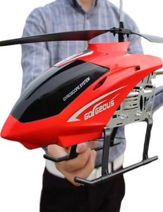 80 cm Super duże samoloty RC Helikopter Zabawki doładowania odpornego na upadki Oświetlenie UAV Model Zabawki zewnętrzne dla chłopców 2109252374907