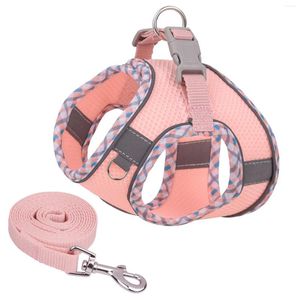 Collari per cani anti-smarrimento con fibbia, imbracatura traspirante, effetto riflettente, nessun supporto per la pelle, supporto per animali domestici, stile gilet regolabile