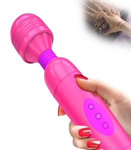 USB Vibrator G Spot AV Vibration Silicone Waterproof Erotic toys Sex shop Female Masturbation Adult Sex Products Y1912147478068