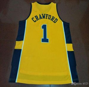 Cheap Men 1 Jamal Crawford Michigan Wolverines College jersey Size S4XL or custom any name or number jersey8890157