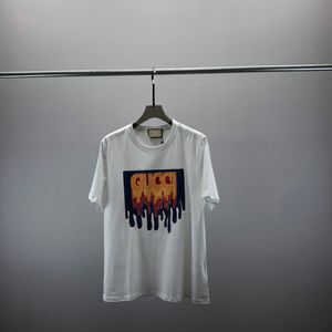 여름 남자 디자이너 T 셔츠 면적 느슨한 캐주얼 티 편지 문자 짧은 슬리브 셔츠 패션 힙합 스트리트웨어 의류 티 셔츠 W15