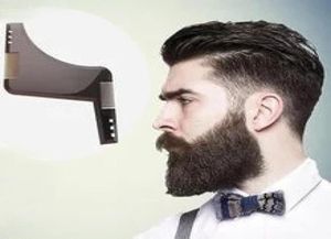 Doubleside Barba Modellatura Capelli Styling ABS Modello Pettine Uomo Strumenti da barba Trim Pettini9930712