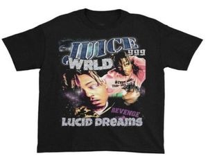 Men039s TShirts Juice Wrld Rapper Hip Hop Concert Tour Cotton Black Men T Shirt 999 World9760878