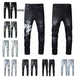 Army Amari Amirl Amirlies Am Amis Imiri Amiiri Mens Womens Designers Jeans Distessed Ripped Biker Slim Straight Denim For Men's Print Fashion Mans Skinny Pants Nuib