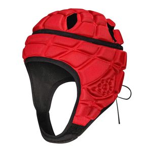 Soft Shell Protective Headgear 7 V 7 Rugby Helmet Headguard Soccer Scrum Padded Goalkeeper Adjustable Support Kids Youth Adults 240223