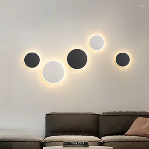 Vägglampor modern led lampa nordisk inomhus dekoration belysning för hem levande hall rum sovrummet ljus fixtur