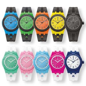 % 28 İzle İzle Yeni Maurice Lacroix Aikon Tide Mens Kauçuk Kayış Su Geçirmez Kuvars Erkekler Spor Reloj hombre Maurice Lacroix