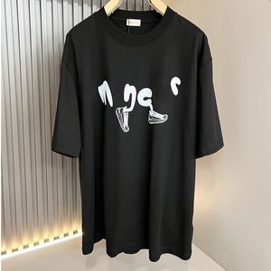 Masowe męskie projektant Mężczyźni T-shirt z krótkim rękawem Haft Haftamed Monogram Floating Double Logo Patch T-shirts Wakacje Man Party T Shirt