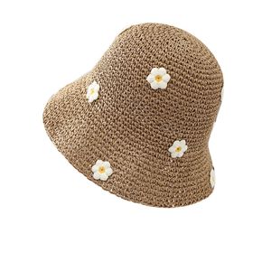 Симпатичная шляпа ведра, цветочная шляпа, летние пляжные шляпы для женщин, складное путешествие милая солнцезащитная шляпа для весны Лето 22373