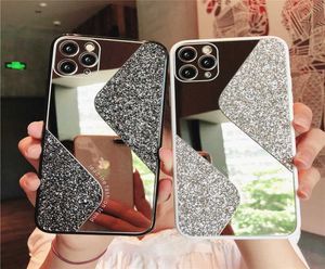 S Style Mirror Glitter Telefle Case Bling Back Cover Protector Case na iPhone 12 Mini 11 Pro Max X XS XR XS Max 7 7p 8 8plus4124778
