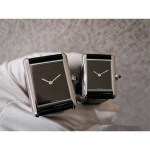 22% zniżki na zegarek dla kobiet Rozmiar karty 29,5 mm kwadratowy pasek skórzany ruch kwarcowy Sapphire Wodoodporny damski luksusowy Orologio