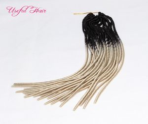 ombre 613 blonde 20inch Softex Crochet dreadlocks extension Faux locs SYNTHETIC braiding hair crochet braidS HAIR MARLEY hair exte4618469