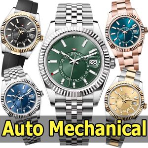 Mens Watch Designer Relógios de Alta Qualidade Relógios de Luxo SKY 42MM Movimento Mecânico Automático 904L Aço Inoxidável Completo Safira Luminosa 30M Moda À Prova D 'Água