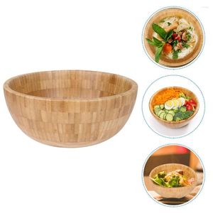 Bowls Creative Bamboo Salad Bowl Serving Elegant Design Round Fruits