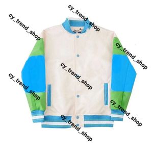 Saint Laurents JScket Flocking Leather Sleeves Baseball Coat Uniform Jacket Single Breasted Warm Jackets Couples Men Coats Clothing Varsity Jacket LVSE JSCKKET 696