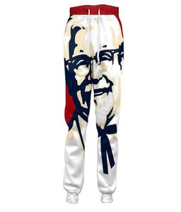 Moda 6xl novo engraçado kfc coronel 3d joggers calças femininas casuais calças soltas bottoms men039s roupas para unisex hip ho5088284