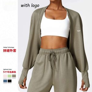 lu align alignhoody coat jacket tshirt outfit womens yoga outerwear bat sleeves kinitt